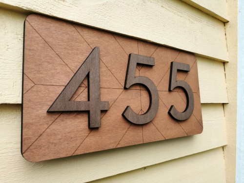 House number sign