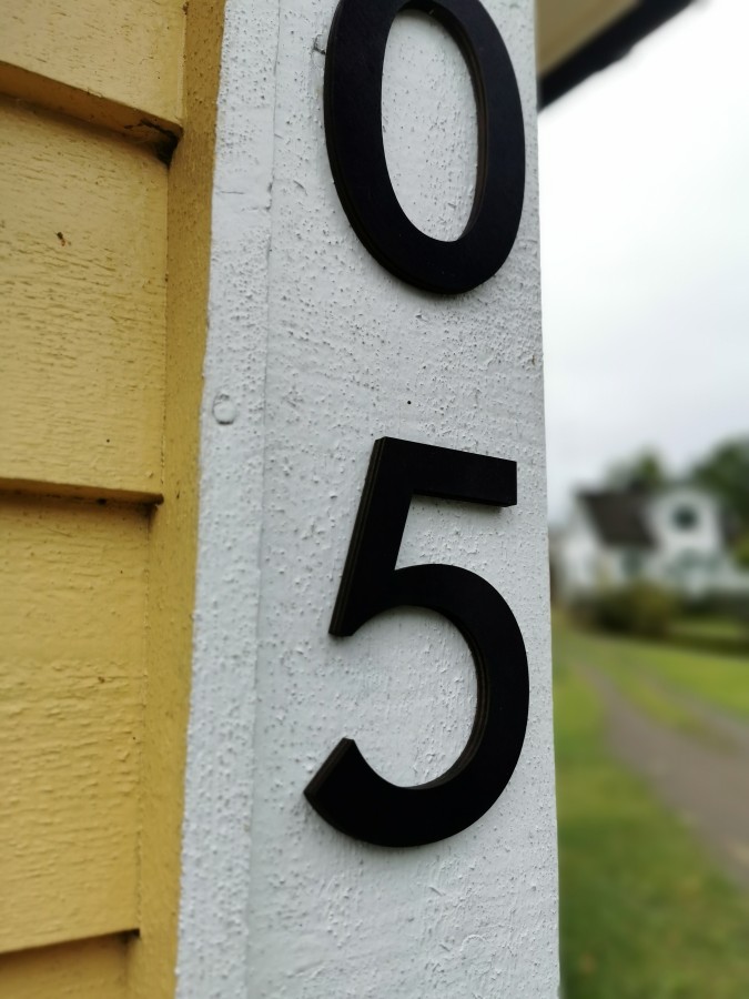 House Numbers 12cm height