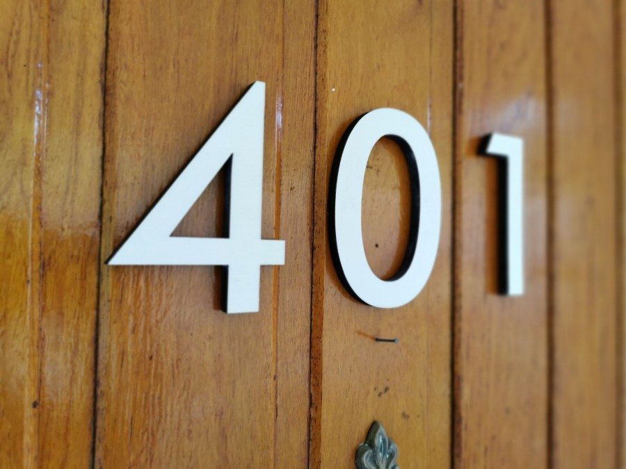 House Numbers 12cm height